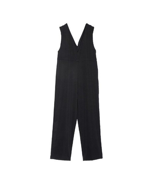 Re:EDIT（リエディ）の「[低身長/高身長サイズ有]ツイルVネックオールインワン（つなぎ/オールインワン・レディース・モカ/ブラック・LARGE/TALL/MEDIUM/SHORT）」の19枚目の写真