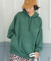 coca（coca） | ポケット付裏毛チュニックパーカー(パーカー)