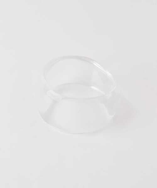 KBF（ケイビーエフ）の「ワイドアクリルバングル（ブレスレット・レディース・イエロー/クリア・ONE）」の8枚目の写真