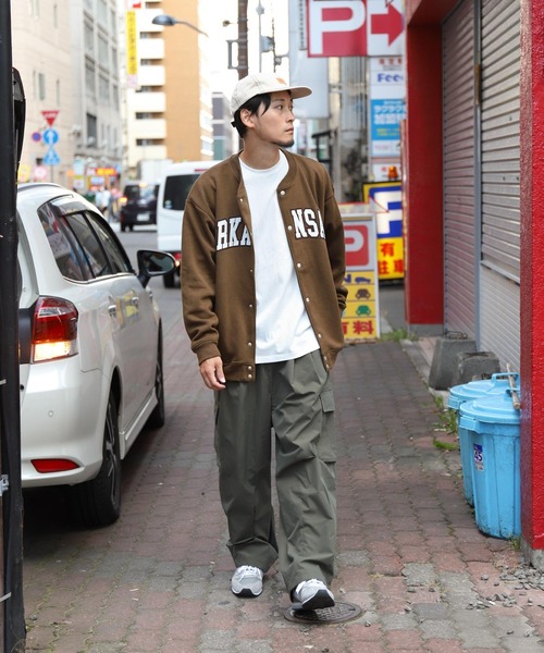 ZIP FIVE(ジップファイブ)の「【ZIP FIVE】カレッジロゴスウェット カーディガンジャケット(カーディガン/ボレロ・レディース・ブラック/ダークグリーン/杢グレー/ネイビー/オートミール/ロイヤルブルー/ブラウン・MEDIUM/LARGE/X-LARGE)」の14枚目の写真