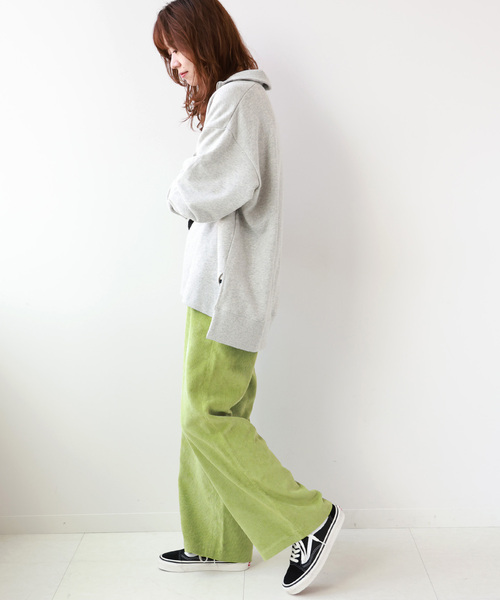 JOURNAL STANDARD relume（ジャーナルスタンダード　レリューム）の「コーデュロイセミワイドイージーパンツ（その他パンツ・レディース・ホワイト/チャコールグレー/ライトグリーン・FREE）」の19枚目の写真