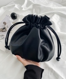 2WAY PU 巾着ミニショルダー