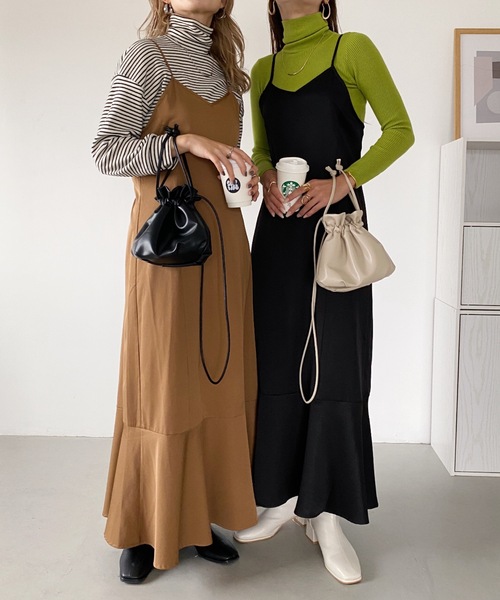 MYMOOD.(マイムード)の「2WAY PU 巾着ミニショルダー(ショルダーバッグ・レディース・ブラック/アイボリー/ピンクベージュ/シルバー・FREE)」の22枚目の写真