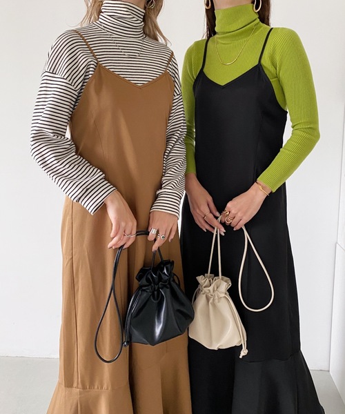 MYMOOD.(マイムード)の「2WAY PU 巾着ミニショルダー(ショルダーバッグ・レディース・ブラック/アイボリー/ピンクベージュ/シルバー・FREE)」の15枚目の写真