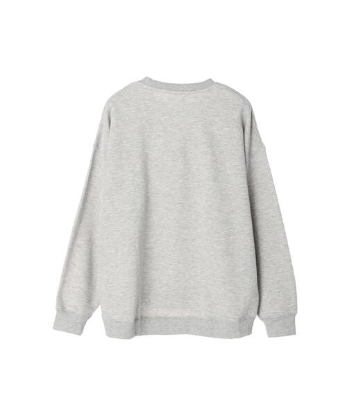 koe（コエ）の「【ユニセックス】MINNESOTA 裏起毛ビッグスウェットクルー（スウェット・レディース・ネイビー/グレー/ダークグリーン・L/XL/M）」の12枚目の写真