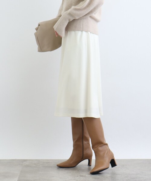 INDIVI（インディヴィ）の「【定番スカート/ウール100%】フレアスカート（スカート・レディース・モスグリーン/ライトパープル/ホワイト系/ブラウン系/ブラック・40/38/36/05/15 /13/19/03）」の17枚目の写真