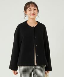 green label relaxing | シープライク ミドル ノーカラー コート(ノーカラーコート)