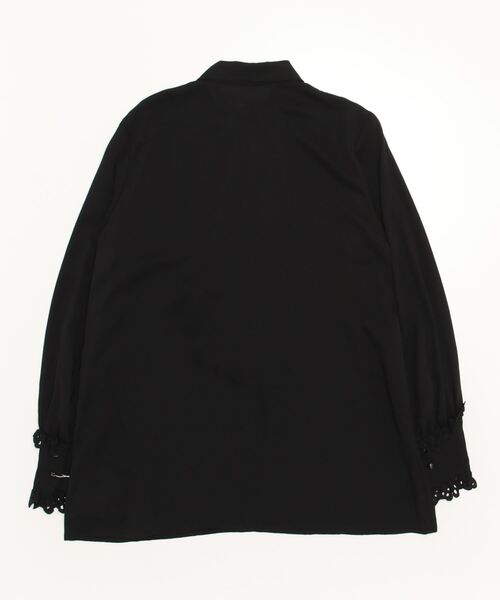 NANO universe（ナノユニバース）の「LB.03/スカーフヘムデザインブラウス（シャツ/ブラウス・レディース・ライトブラウン/ブラック/ホワイト・Ⅱ/Ⅰ）」の4枚目の写真