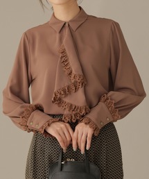 NANO universe | LB.03/スカーフヘムデザインブラウス(シャツ/ブラウス)