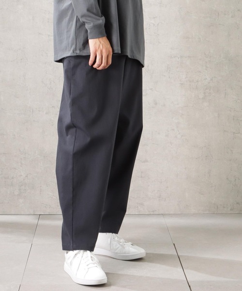 POWER TO THE PEOPLE（パワートゥーザピープル）の「MOVING PANTS 無地ツイルワイドパンツ（その他パンツ・メンズ・グリーン/ベージュ/ネイビー/カーキ/ブラック・M/L/XL）」の5枚目の写真