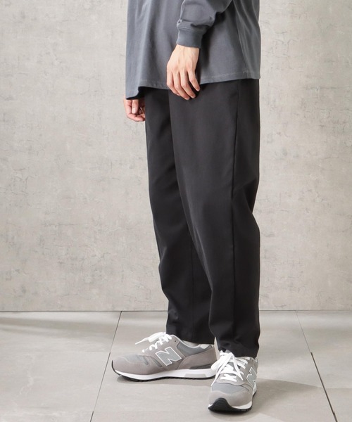 POWER TO THE PEOPLE（パワートゥーザピープル）の「MOVING PANTS 無地ツイルワイドパンツ（その他パンツ・メンズ・グリーン/ベージュ/ネイビー/カーキ/ブラック・M/L/XL）」の2枚目の写真