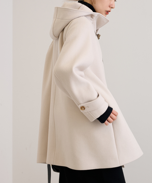 あっつん FRAMeWORK フレームワーク メルトン ダッフルコート FRAMeWORK（フレームワーク）の「メルトンフードコート