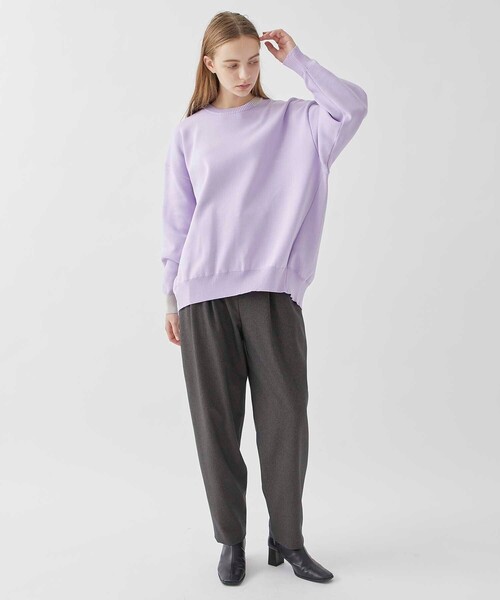 A + TOKYO（エープラストウキョウ）の「【洗える/軽量】ポイントカラーオーバーニットトップス（ニット/セーター・レディース・ブルー/ブラック/ラベンダー/イエロー/ベージュ・FREE）」の21枚目の写真