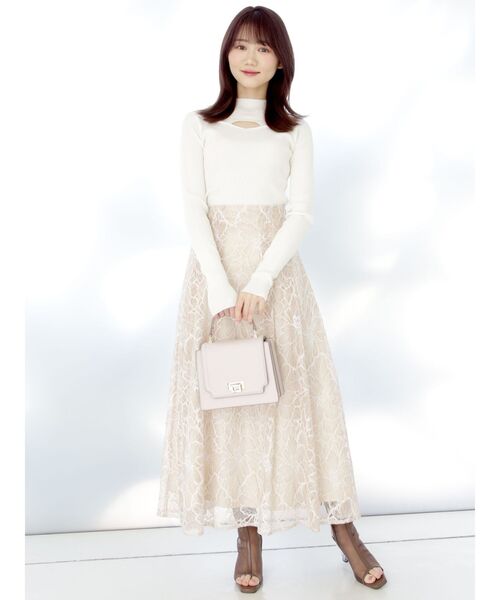 MERCURYDUO（マーキュリーデュオ）の「2wayレイヤード風リブニット（ニット/セーター・レディース・オフホワイト/ライトブルー/ブラック/パープル・FREE）」の19枚目の写真