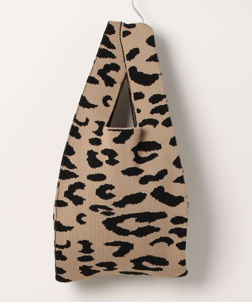 ap retro(アプレトロ)の「ジャガードニットマルシェバッグ(トートバッグ・レディース・ホワイト/ブラウン・FREE)」の9枚目の写真