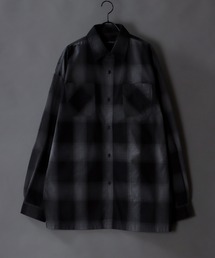 Oversize ombre check shirt/オーバーサイズ オンブレ チェック シャツ