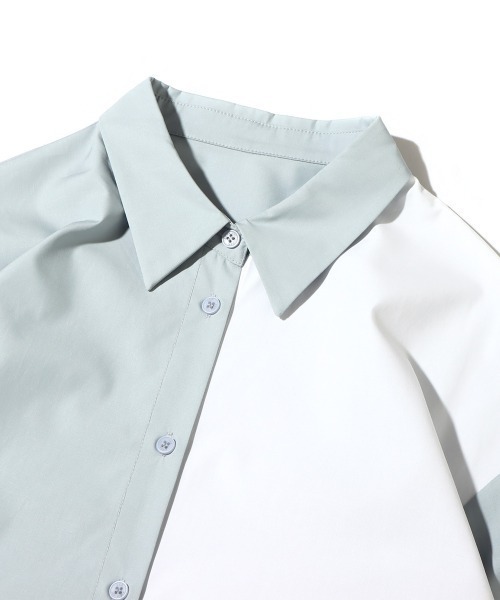 ANNA SUI NYC（アナ スイ エヌ ワイ シー）の「ANNA SUI NYC バイカラーシャツ（シャツ/ブラウス・レディース・カーキ/サックスブルー/ラベンダー・FREE）」の9枚目の写真