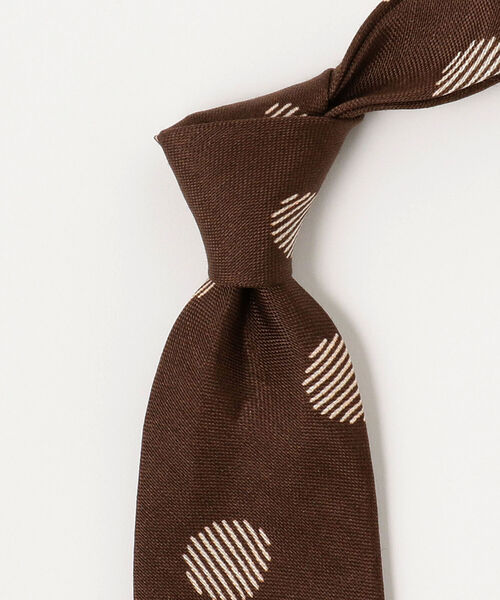 Holliday & Brown / リネンシルク ドットネクタイ 