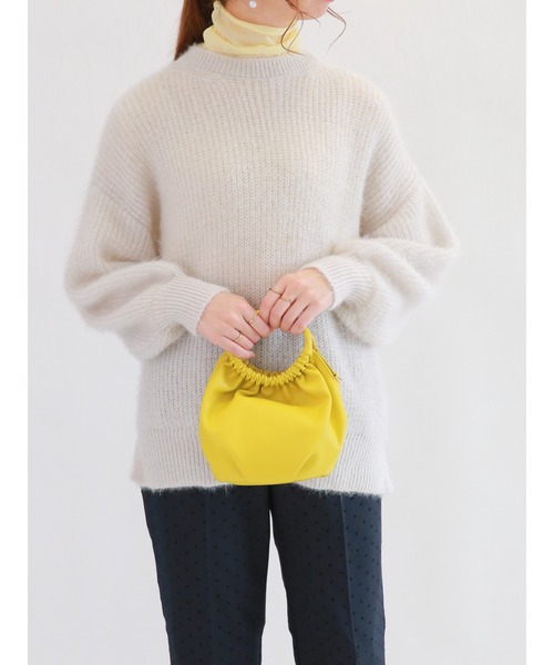 Te chichi（テチチ）の「シアータートルネックカットソー（Tシャツ/カットソー・レディース・チャコール/イエロー/パープル/グリーン/オフホワイト/ブルー・ﾌﾘ-）」の10枚目の写真