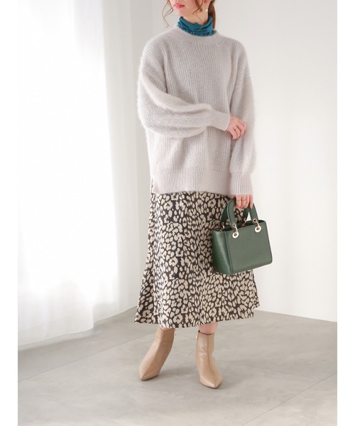 Te chichi（テチチ）の「シアータートルネックカットソー（Tシャツ/カットソー・レディース・チャコール/イエロー/パープル/グリーン/オフホワイト/ブルー・ﾌﾘ-）」の15枚目の写真