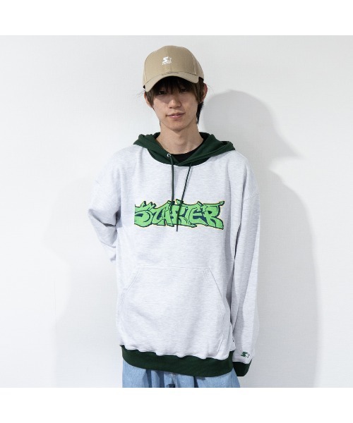 STARTER(スターター)の「【STARTER】裏毛プルパーカー(パーカー・メンズ・ホワイト/ブラック/マスタード・M/L/XL)」の2枚目の写真