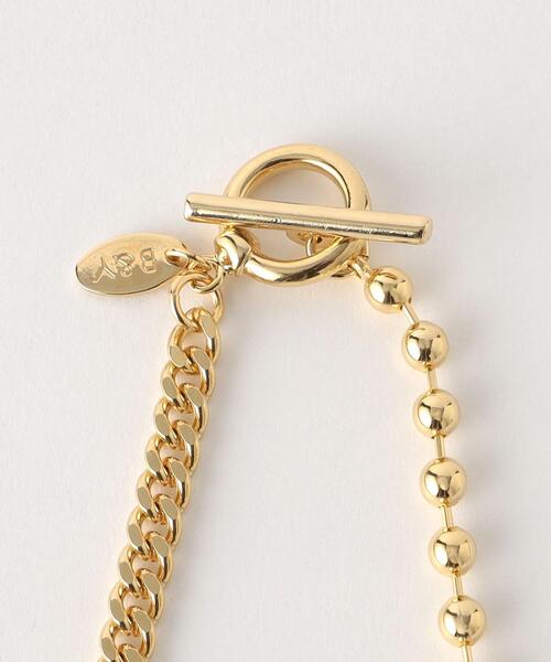 BEAUTY&YOUTH UNITED ARROWS（ビューティーアンドユースユナイテッドアローズ）の「ボール×チェーン ミックス ネックレス（ネックレス・レディース・ゴールド/シルバー・FREE）」の5枚目の写真