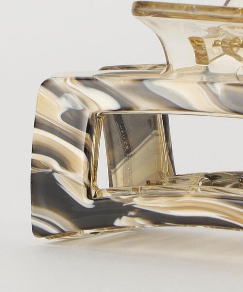 BEAUTY&YOUTH UNITED ARROWS（ビューティーアンドユースユナイテッドアローズ）の「マーブル スクエア ヘアクリップ（バレッタ/ヘアクリップ・レディース・ナチュラル/ブラウン・FREE）」の7枚目の写真