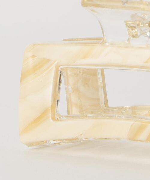 BEAUTY&YOUTH UNITED ARROWS（ビューティーアンドユースユナイテッドアローズ）の「マーブル スクエア ヘアクリップ（バレッタ/ヘアクリップ・レディース・ナチュラル/ブラウン・FREE）」の8枚目の写真