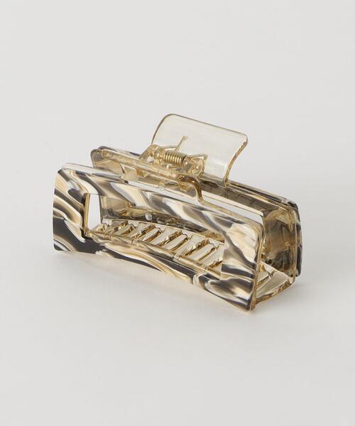 BEAUTY&YOUTH UNITED ARROWS（ビューティーアンドユースユナイテッドアローズ）の「マーブル スクエア ヘアクリップ（バレッタ/ヘアクリップ・レディース・ナチュラル/ブラウン・FREE）」の9枚目の写真