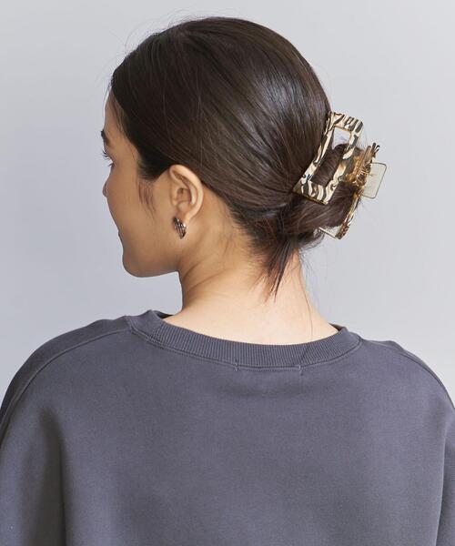BEAUTY&YOUTH UNITED ARROWS（ビューティーアンドユースユナイテッドアローズ）の「マーブル スクエア ヘアクリップ（バレッタ/ヘアクリップ・レディース・ナチュラル/ブラウン・FREE）」の10枚目の写真