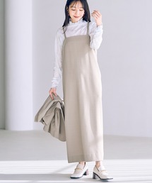 VIS（ビス）の「【洗える・接触冷感】美easyキャミワンピース【セットアップ対応】（ワンピース・レディース）」
