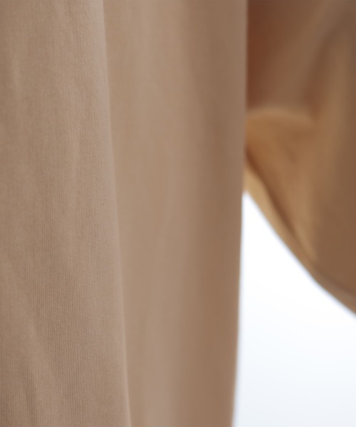 ElegChic(エレグシック)の「ニットドッキング裏起毛プルオーバー(Tシャツ/カットソー・レディース・ブラック/杢グレー/ライトカーキ/ライトベージュ・M/4L/XL)」の18枚目の写真