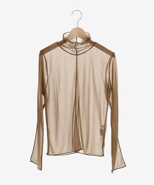 MAJESTIC LEGON(マジェスティックレゴン)の「アンニュイシアータートルトップス(Tシャツ/カットソー・レディース・ブラウン/アイボリー・MEDIUM)」の15枚目の写真