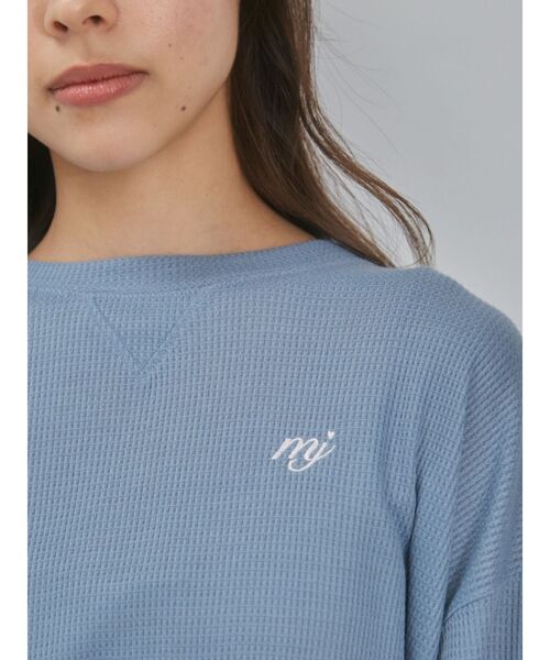 merry jenny（メリージェニー）の「logo embroideryワッフルカットソー（Tシャツ/カットソー・レディース・ピンク/ブルー/アイボリー・FREE）」の17枚目の写真