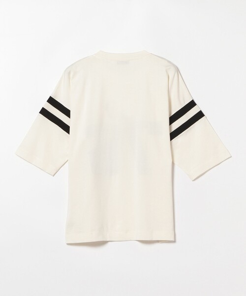 BEAMS LIGHTS（ビームスライツ）の「BEAMS LIGHTS / コットンレーヨン フットボールTシャツ（Tシャツ/カットソー・メンズ・ブラック/ホワイト/ラベンダー・SMALL/MEDIUM/LARGE）」の20枚目の写真