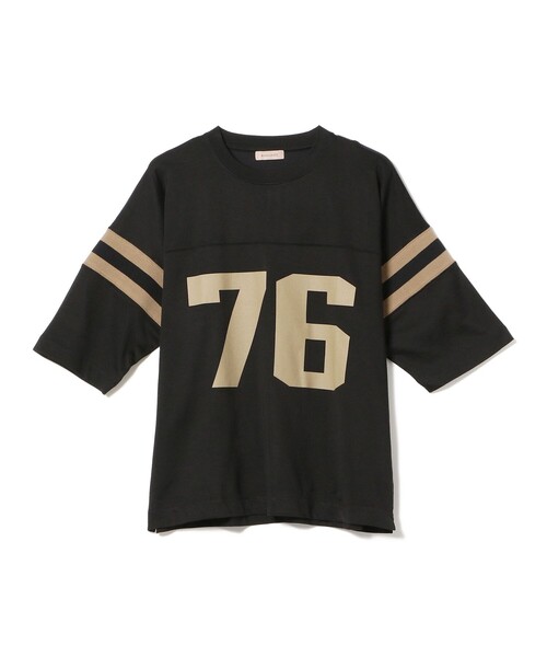 BEAMS LIGHTS（ビームスライツ）の「BEAMS LIGHTS / コットンレーヨン フットボールTシャツ（Tシャツ/カットソー・メンズ・ブラック/ホワイト/ラベンダー・SMALL/MEDIUM/LARGE）」の18枚目の写真