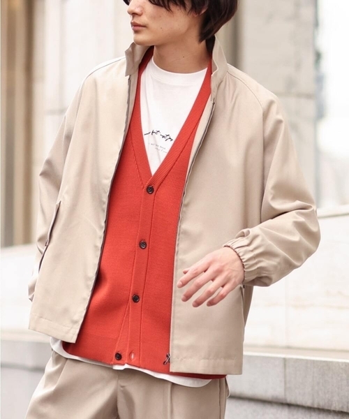 スタンドカラーワイドシルエットブルゾン