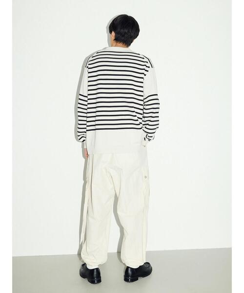 CRAFT STANDARD BOUTIQUE(クラフトスタンダードブティック)の「60/2 14Gコットンボーダーニット(ニット/セーター・メンズ・ホワイト系その他4/ブラック系その他4/ブルー系その他・L/LL/M)」の10枚目の写真