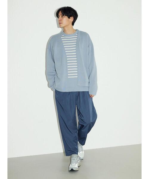 CRAFT STANDARD BOUTIQUE(クラフトスタンダードブティック)の「60/2 14Gコットンボーダーニット(ニット/セーター・メンズ・ホワイト系その他4/ブラック系その他4/ブルー系その他・L/LL/M)」の19枚目の写真