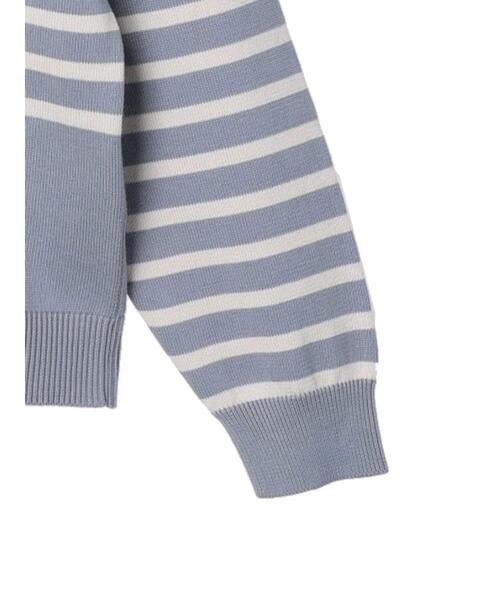 CRAFT STANDARD BOUTIQUE(クラフトスタンダードブティック)の「60/2 14Gコットンボーダーニット(ニット/セーター・メンズ・ホワイト系その他4/ブラック系その他4/ブルー系その他・L/LL/M)」の20枚目の写真