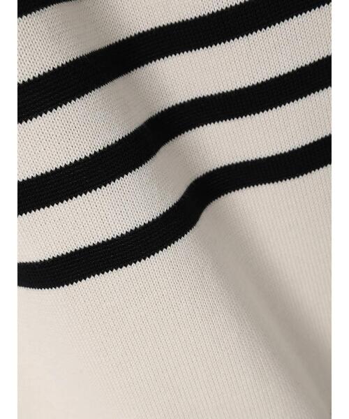 CRAFT STANDARD BOUTIQUE(クラフトスタンダードブティック)の「60/2 14Gコットンボーダーニット(ニット/セーター・メンズ・ホワイト系その他4/ブラック系その他4/ブルー系その他・L/LL/M)」の9枚目の写真