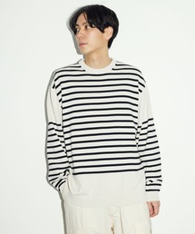 CRAFT STANDARD BOUTIQUE | 60/2 14Gコットンボーダーニット(ニット/セーター)