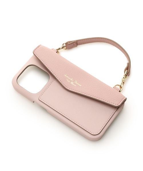 Samantha Thavasa Petit Choice(サマンサタバサ プチチョイス)の「フラップバイカラー iPhoneケース 14pro(スマホケース/カバー・レディース・ダークブルー/ベージュ/ピンク・FREE)」の13枚目の写真