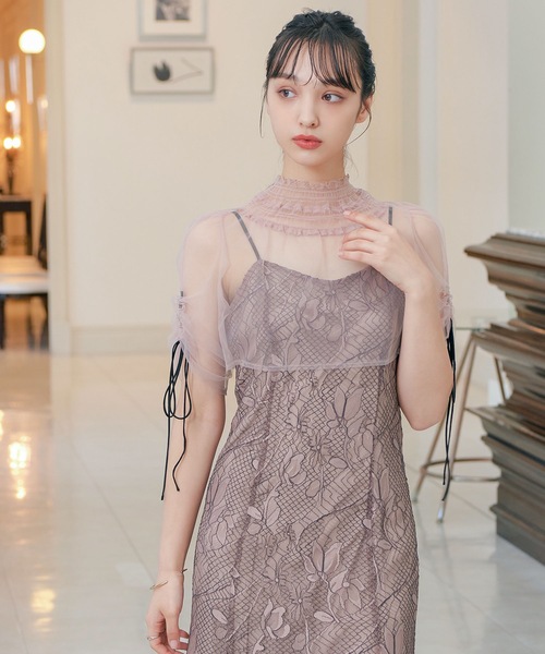 niana（ニアナ）の「チュールボレロレースキャミワンピ