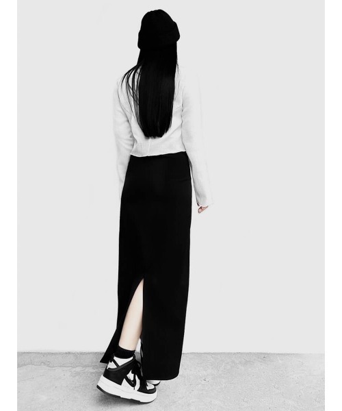 LVEU.（ラブユ.）の「Sheer high neck washer tops(Ai select) / シアーハイネックワッシャートップス（Tシャツ/カットソー・レディース・ホワイト/ブラック・FREE）」の11枚目の写真