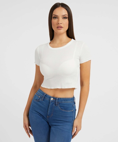 Guess（ゲス）の「Smoked Top（その他トップス・レディース・ライトブルー/ホワイト/ライトグリーン・SMALL/MEDIUM/X-SMALL）」の13枚目の写真