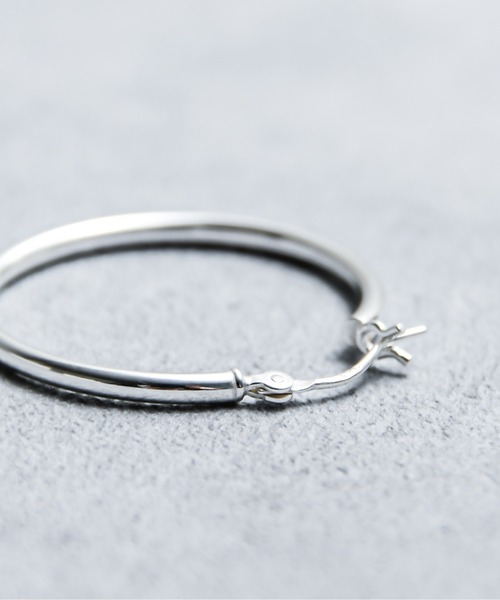 And A（アンドエー）の「And A アンドエー / hoop pierce フープピアス（シルバ－925）（ピアス（両耳用）・メンズ・シルバー・28）」の12枚目の写真