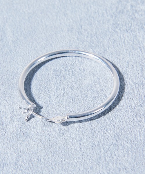 And A（アンドエー）の「And A アンドエー / hoop pierce フープピアス（シルバ－925）（ピアス（両耳用）・メンズ・シルバー・28）」の5枚目の写真