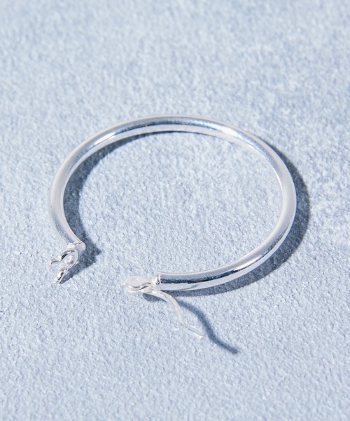 And A（アンドエー）の「And A アンドエー / hoop pierce フープピアス（シルバ－925）（ピアス（両耳用）・メンズ・シルバー・28）」の6枚目の写真