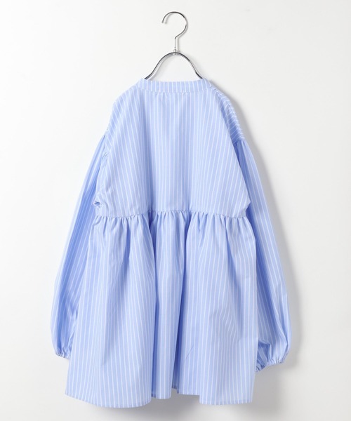 GLOBAL WORK（グローバルワーク）の「イージーケア／ストライプチュニック/185908（シャツ/ブラウス・キッズ・パープル系その他2/ブルー・100cm/110cm/120cm/130cm/140cm/150cm/160cm）」の13枚目の写真